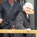 Residents ride the Battle River Rail line to Heisler’s sausage supper
