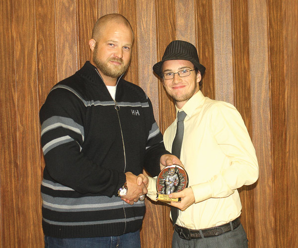 Kyle Sinke was awarded 'Most Dedicated Player'
