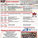 Knights Atoms Provincials Schedule for Killam and Sedgewick
