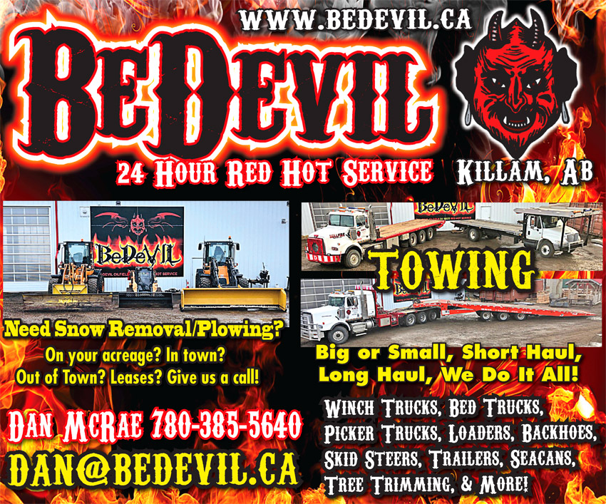 Bedevil 24 Hour Red Hot Service - Killam, Alberta. Dan McRae. 