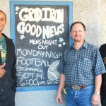 Edmonton Eskimos quarterback James Franklin visits Killam recently