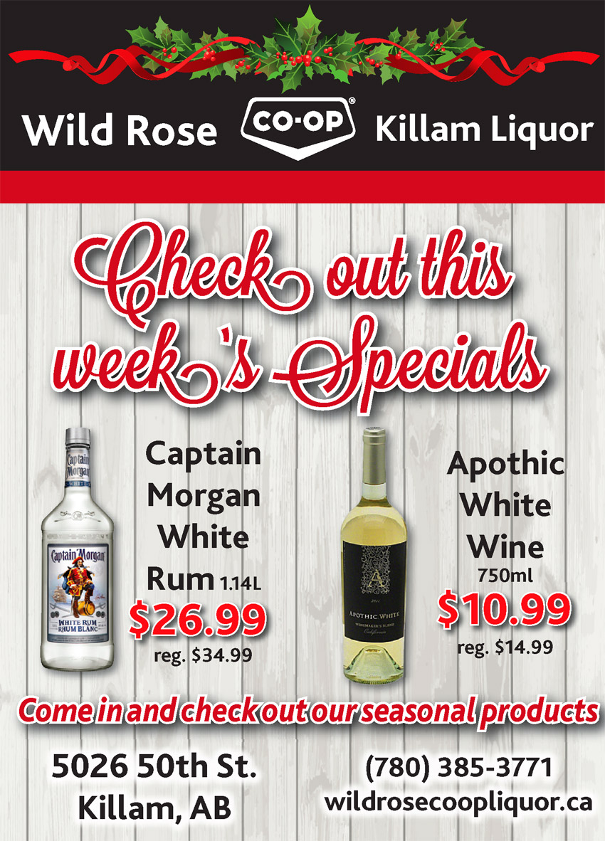 Wild Rose Co-op / Killam Liquor Store. Weekly Specials. 
