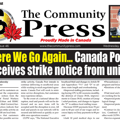 Canada Post strike looms – check out the May 21 Community Press