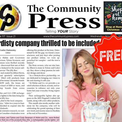 Read the November 20 Community Press – FREE!