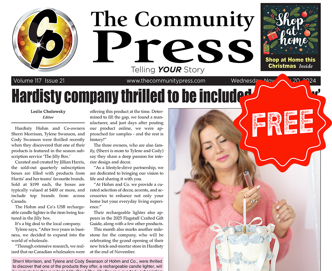 Read the November 20 Community Press – FREE!