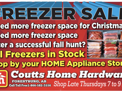 Freezer Sale at Coutts Home Hardware