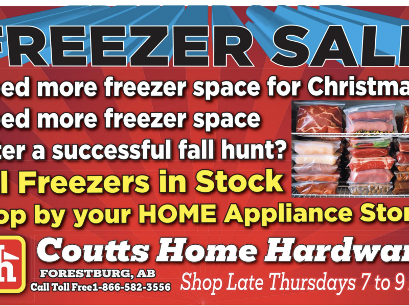 Freezer Sale at Coutts Home Hardware