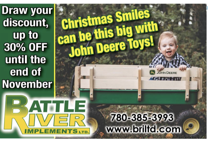 Draw Your Discount at Battle River Implements in Killam