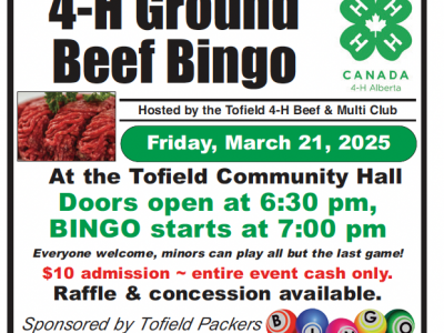 4-H Ground Beef Bingo