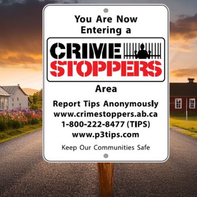 RCMP and Crime Stoppers announce Rural Sign Campaign