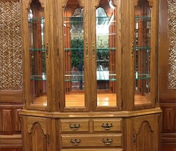 Used Oak Keller China Cabinet For Sale - Killam, AB