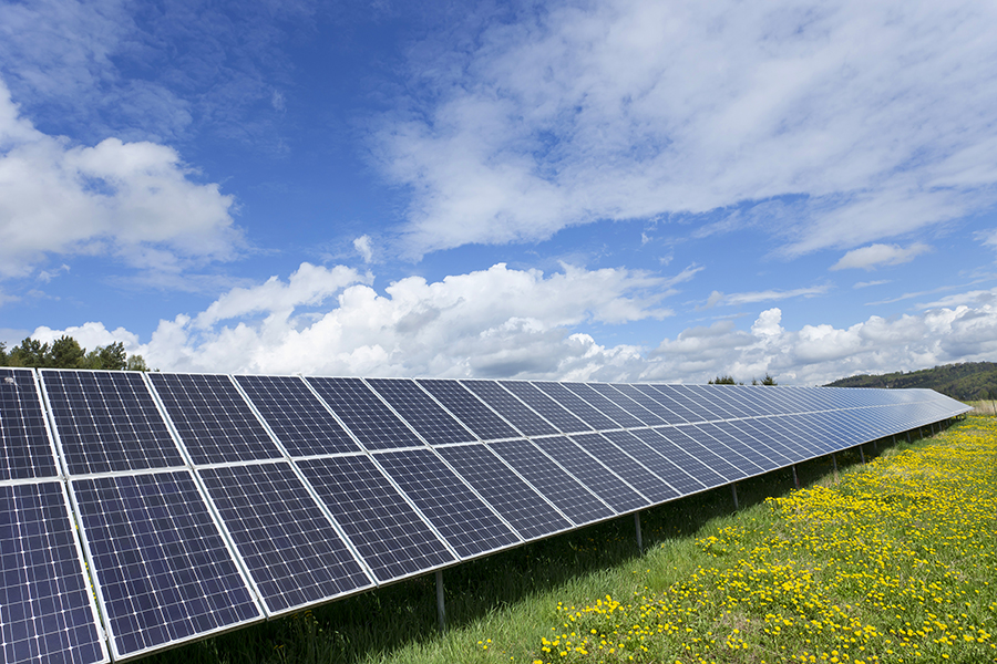 vecteezy_solar-power-station-on-the-spring-flowering-meadow_2965620